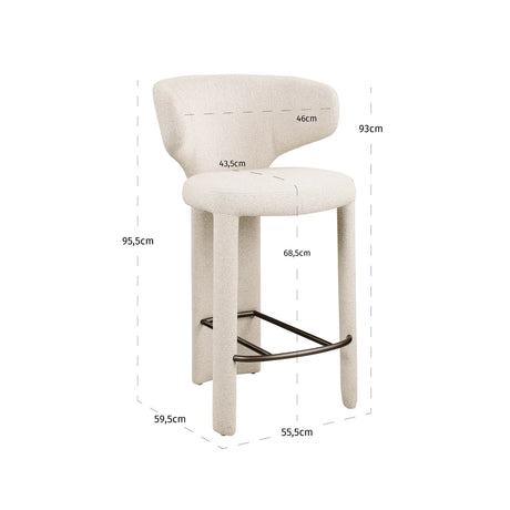 Krakk Viola biscotti Richmond Interiors Barstol