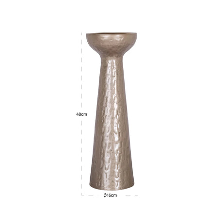 Candle holder Juana beige large Richmond Interiors Lysestake