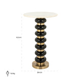 Endebord Barbara svart Richmond Interiors Sidebord