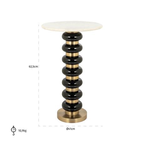 Endebord Barbara svart Richmond Interiors Sidebord