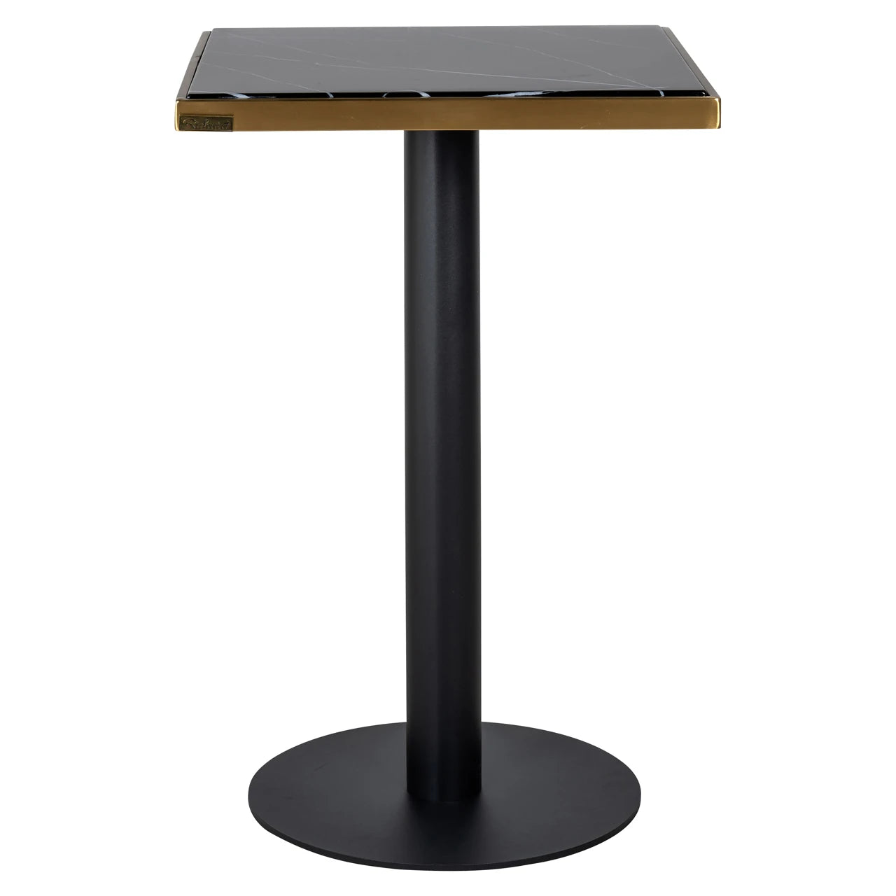 Bistrobord Zenza svart/gull 50x50 Richmond Interiors Bordlampe