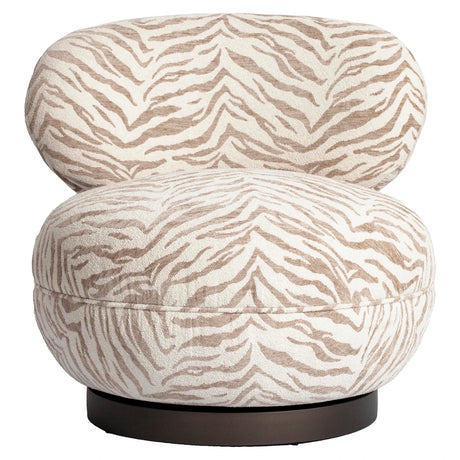 Lounge chair Jace beige tiger svingbar Richmond Interiors Lenestol