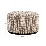 Puff & fotskammel Lexie krem 70Ø Richmond Interiors Pall