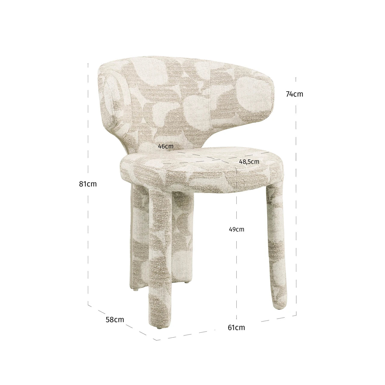 Spisestol Viola natural oasis Richmond Interiors Spisestol