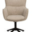 Fresno lenestol beige stoff/brun metallben Rowico Lenestol