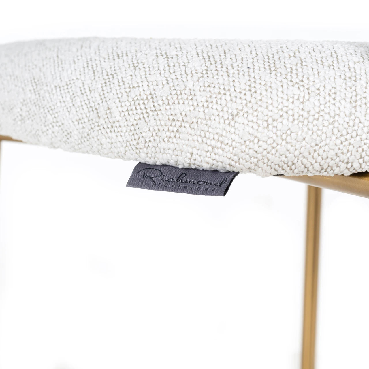 Counter stool Xenia white bouclé sett med 2 Richmond Interiors Barstol