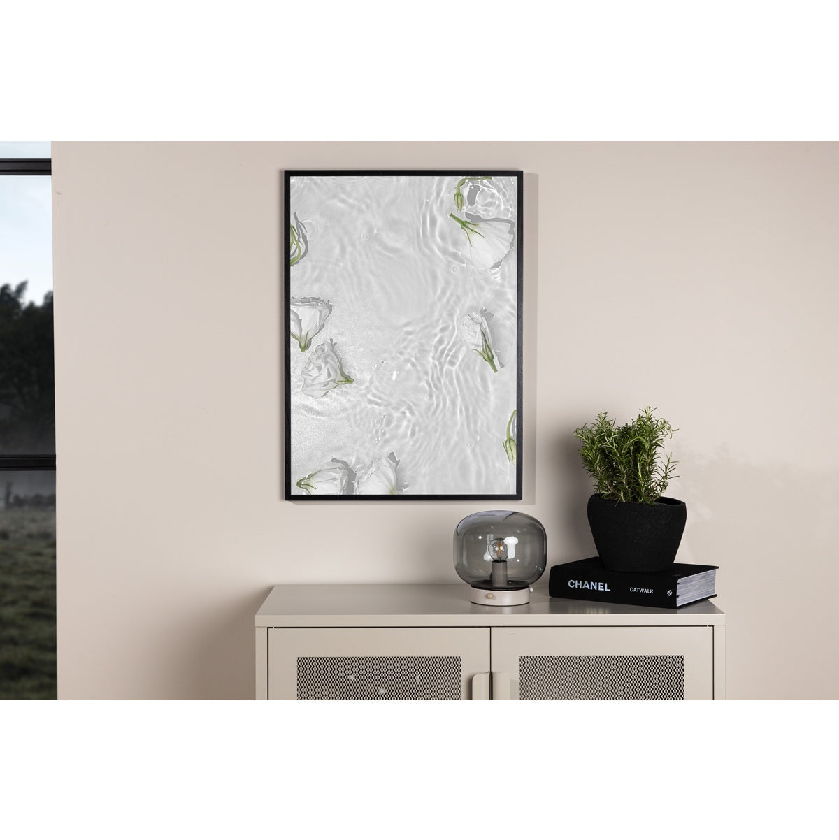 White Roses Poster 30x40 Venture Design Pynteartikler