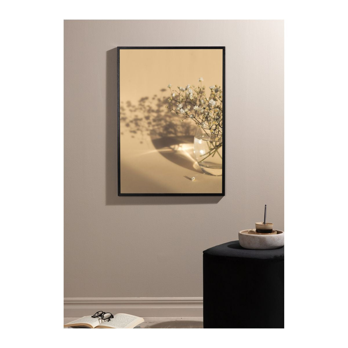 White Flowers Poster 21x30 Venture Design Pynteartikler