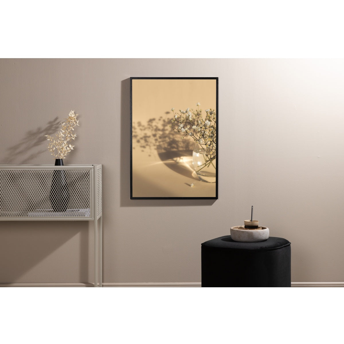 White Flowers Poster 21x30 Venture Design Pynteartikler
