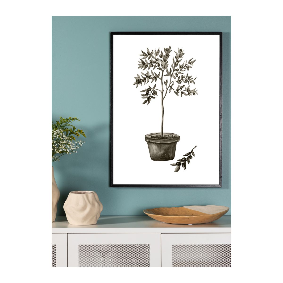 Olive Poster 70x100 Venture Design Pynteartikler