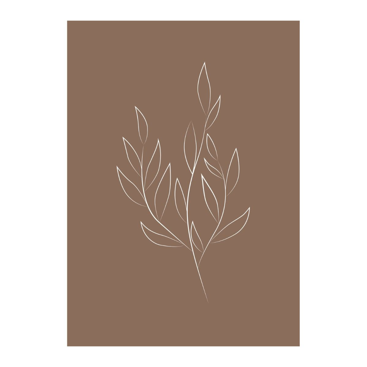 Drawed leaf Poster 30x40 Venture Design Pynteartikler