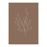 Drawed leaf Poster 50x70 Venture Design Pynteartikler