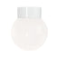 Glob 150 Blank Opal Taklampe/Vegglampe E27 IP20 Ifö Electric Taklampe/Vegglampe