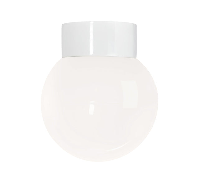 Glob 150 Blank Opal Taklampe/Vegglampe E27 IP20 Ifö Electric Taklampe/Vegglampe