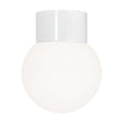 Globe 150 Matt Opal Taklampe/Vegglampe E27 IP54 Ifö Electric AB Taklampe