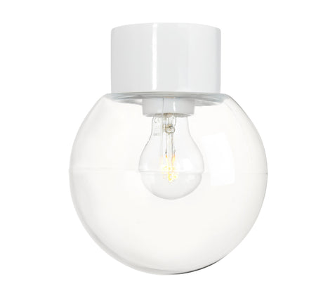 Globe 180 Klart Glass Taklampe/Vegglampe E27 IP54