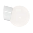 Glob 150 Blank Opal Vegglampe E27 Skrå IP54 Ifö Electric Vegglampe