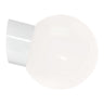 Glob 180 Blank Opal Vegglampe E27 Skrå IP54 Ifö Electric Vegglampe