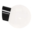 Glob 180 Blank Opal Vegglampe E27 Skrå IP54 Ifö Electric Vegglampe