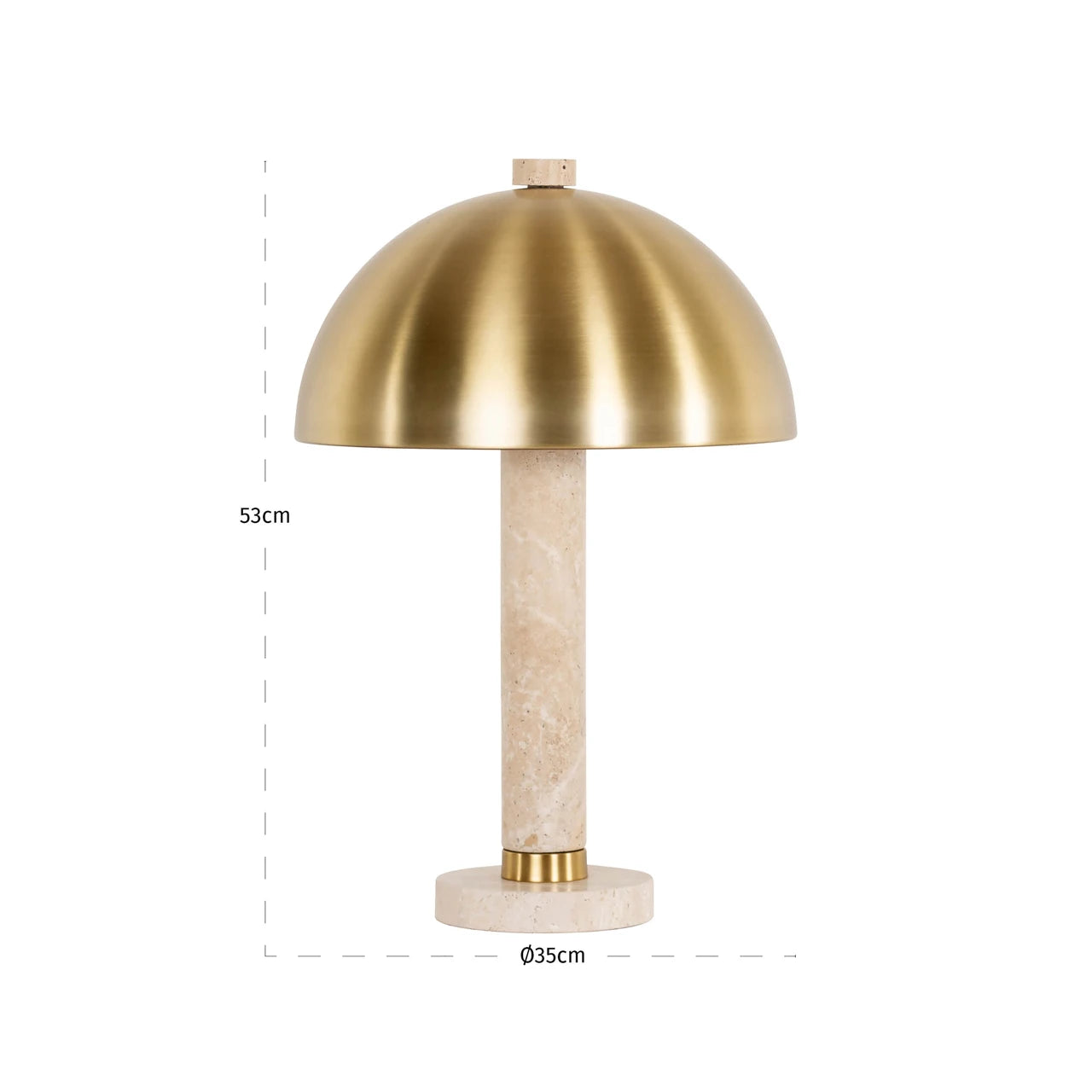 Bordlampe Jara børstet gull Richmond Interiors Bordlampe