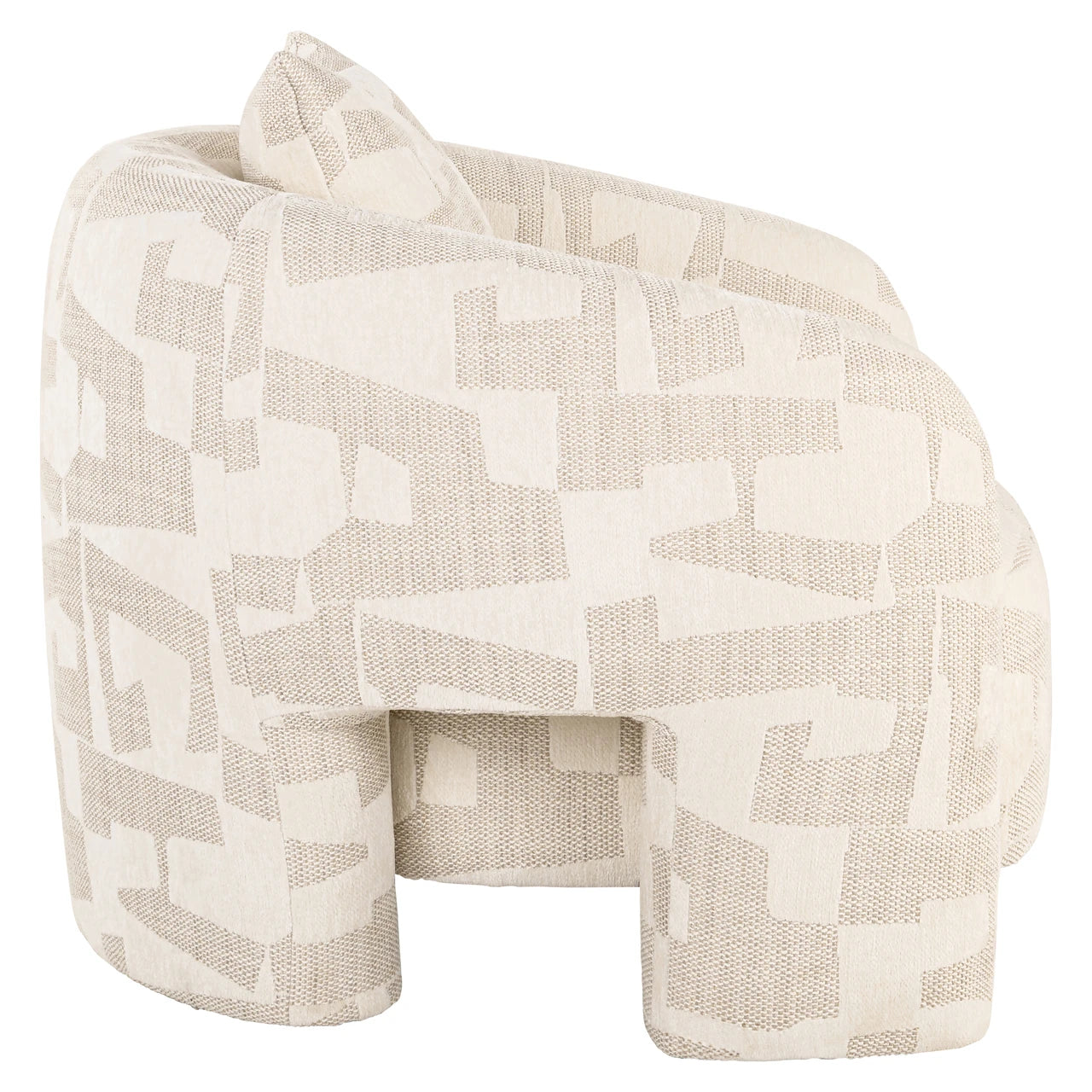 Lounge stol Tuscany beige graffic Richmond Interiors Lenestol