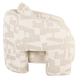 Lounge stol Tuscany beige graffic Richmond Interiors Lenestol