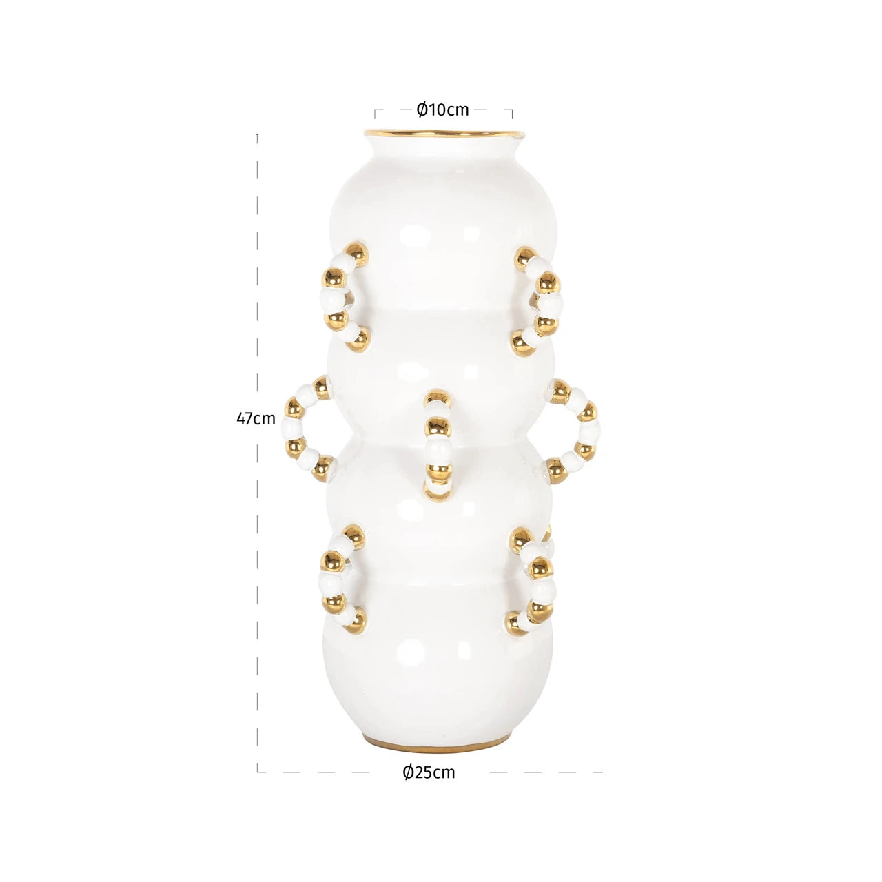 Vase Pippy hvit stor Richmond Interiors Vase