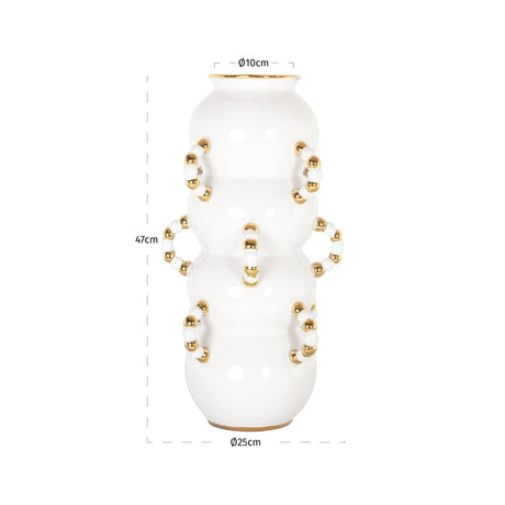 Vase Pippy hvit stor Richmond Interiors Vase