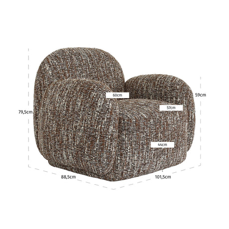 Lounge chair Roxy terra magic Richmond Interiors Lenestol