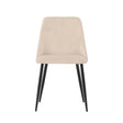 Night 2-pack - Svart / Beige Fløyel Venture Design Spisestol