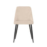 Night 2-pack - Svart / Beige Fløyel Venture Design Spisestol