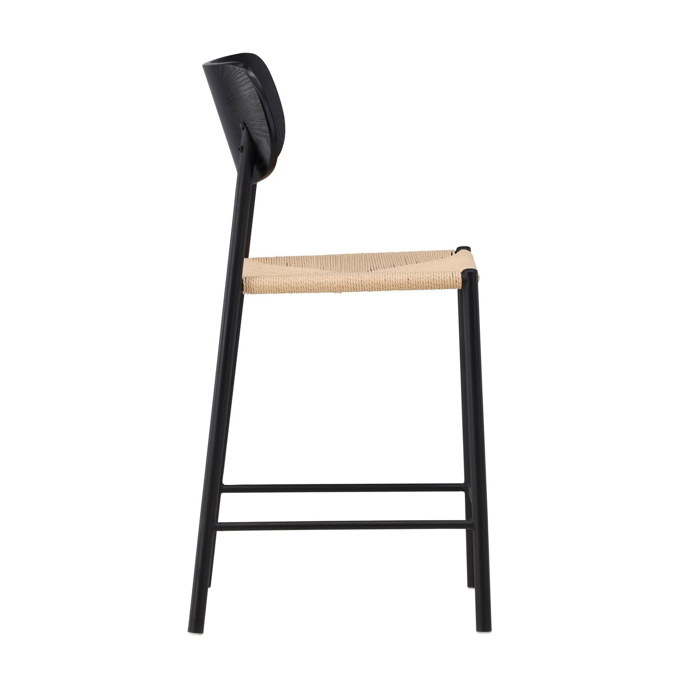 Polly Backrest - Svart / Natur Seil Venture Design Spisestol