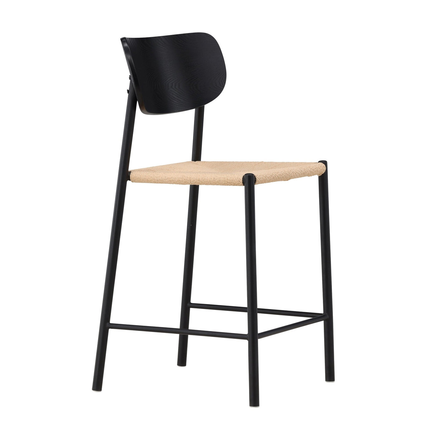 Polly Backrest - Svart / Natur Seil Venture Design Spisestol