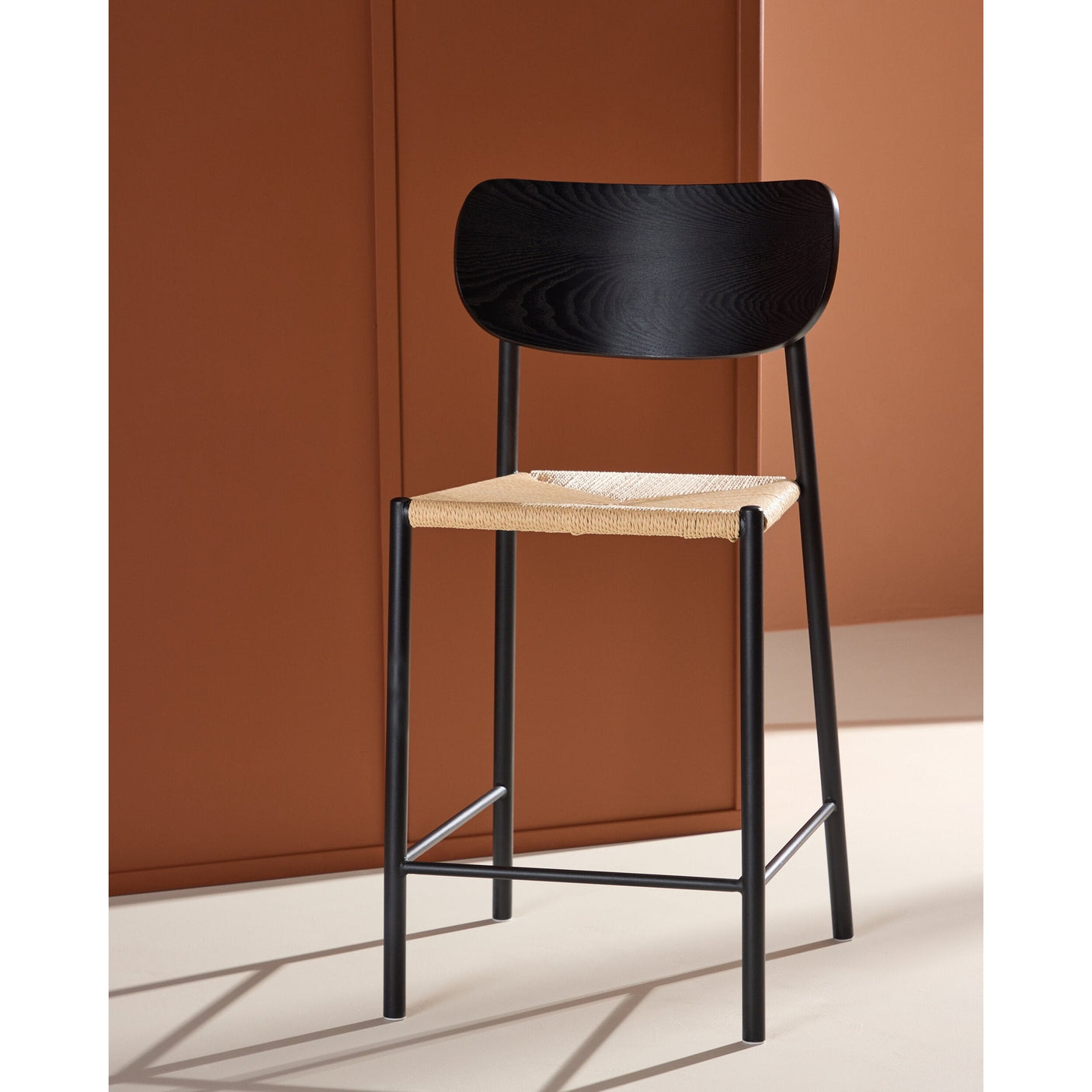 Polly Backrest - Svart / Natur Seil Venture Design Spisestol