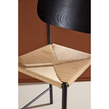 Polly Backrest - Svart / Natur Seil Venture Design Spisestol