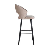 Barkrakk Savoy khaki fløyel Richmond Interiors Barstol