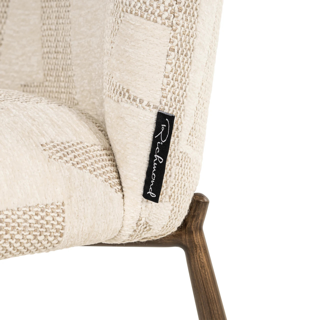 Spisestol Lana beige graffic sett med 2 Richmond Interiors Spisestol