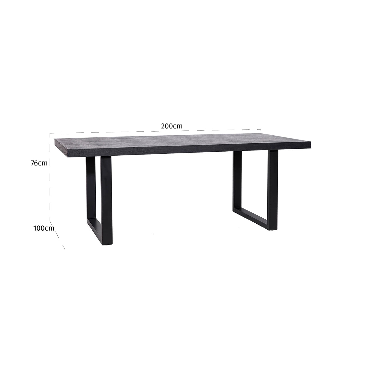 Spisebord Blax svart 200 Richmond Interiors Spisebord