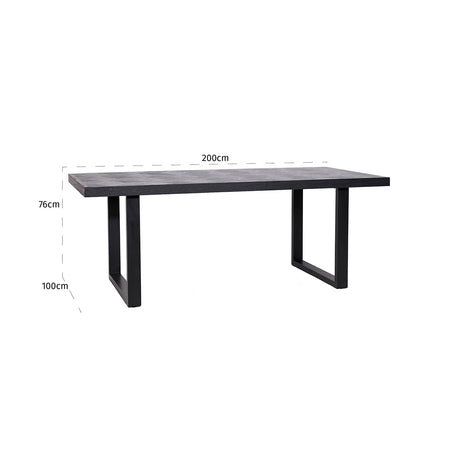 Spisebord Blax svart 200 Richmond Interiors Spisebord
