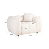 Lounge chair Jezebel krem fancy Richmond Interiors Lenestol