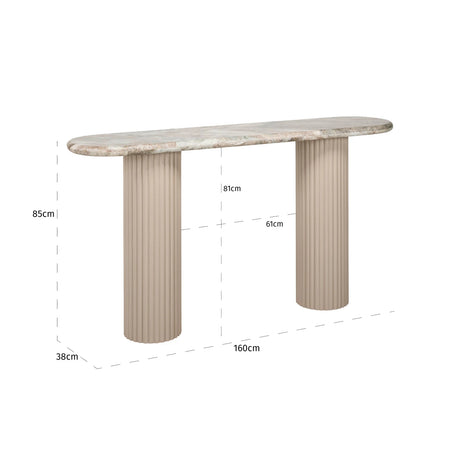 Console Coronel Blush beige Richmond Interiors Konsollbord