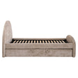 Bed Pixie clay chenille 120x200 med uttrekksseng Richmond Interiors Seng