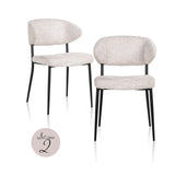 Spisestol Bea lovely cream sett med 2 Richmond Interiors Spisestol