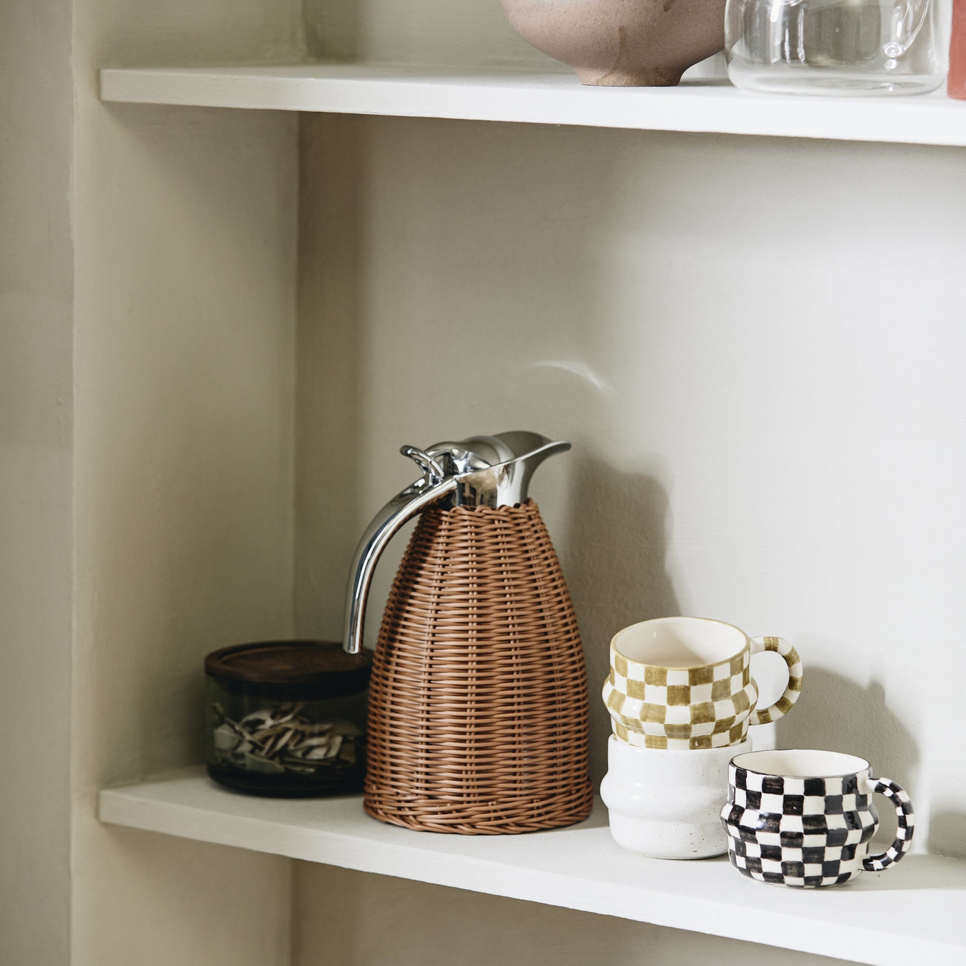 YSIA kop, tern - svart/råhvitt Nordal TABLEWARE