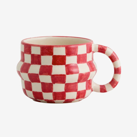 YSIA kop, tern - rød/råhvitt Nordal TABLEWARE