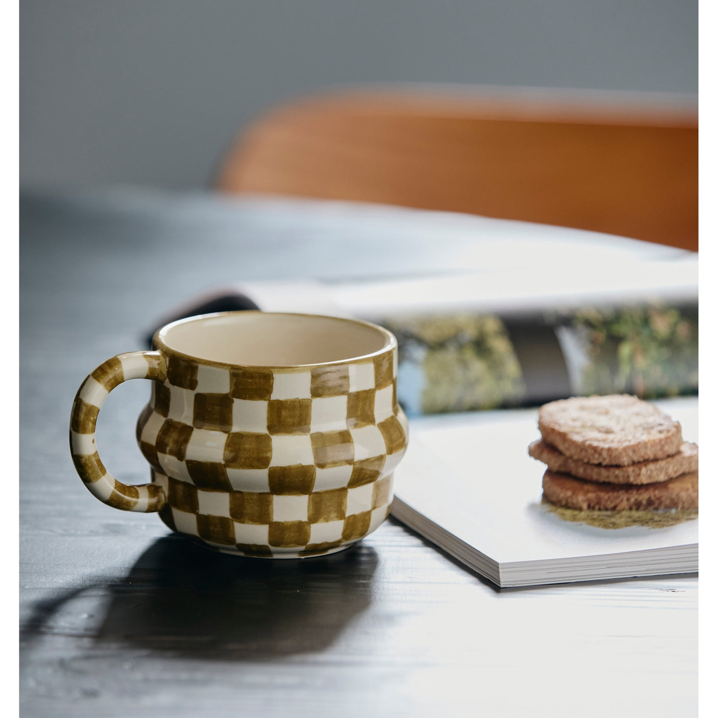 YSIA kop, tern - grønn/råhvit Nordal TABLEWARE