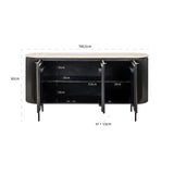 Sideboard Hampton mørk brun Richmond Interiors Skjenk