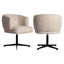 Spisestol Dinan kremfarget tweed flammehemmende - svingbar Richmond Interiors Spisestol