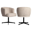 Spisestol Dinan kremfarget tweed flammehemmende - svingbar Richmond Interiors Spisestol