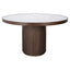 Spisebord Willox beige 130Ø inkludert glass Richmond Interiors Spisebord